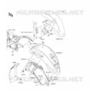 GARDE BOUE pour Kawasaki VN900 CLASSIC 2009