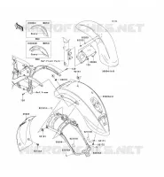 GARDE BOUE pour Kawasaki VN900 CLASSIC 2011