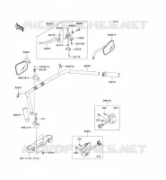 GUIDON pour Kawasaki VN900 CLASSIC 2011