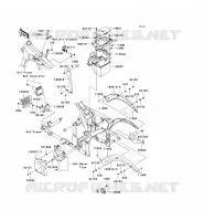 PIECE DE CADRE (COUVERTURE) pour Kawasaki VN900 CLASSIC 2011