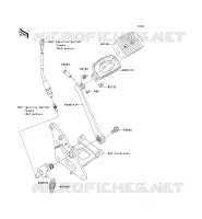 PEDALE DE FREIN/TORQUE LINK pour Kawasaki VN900 CLASSIC 2011