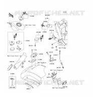 CONTACTEUR SERRURE/R&Eacute;FLECTEUR pour Kawasaki VN900 CLASSIC 2012