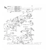 CACHE LAT&Eacute;RAL/GARDE CHAINE pour Kawasaki VN900 CLASSIC 2013