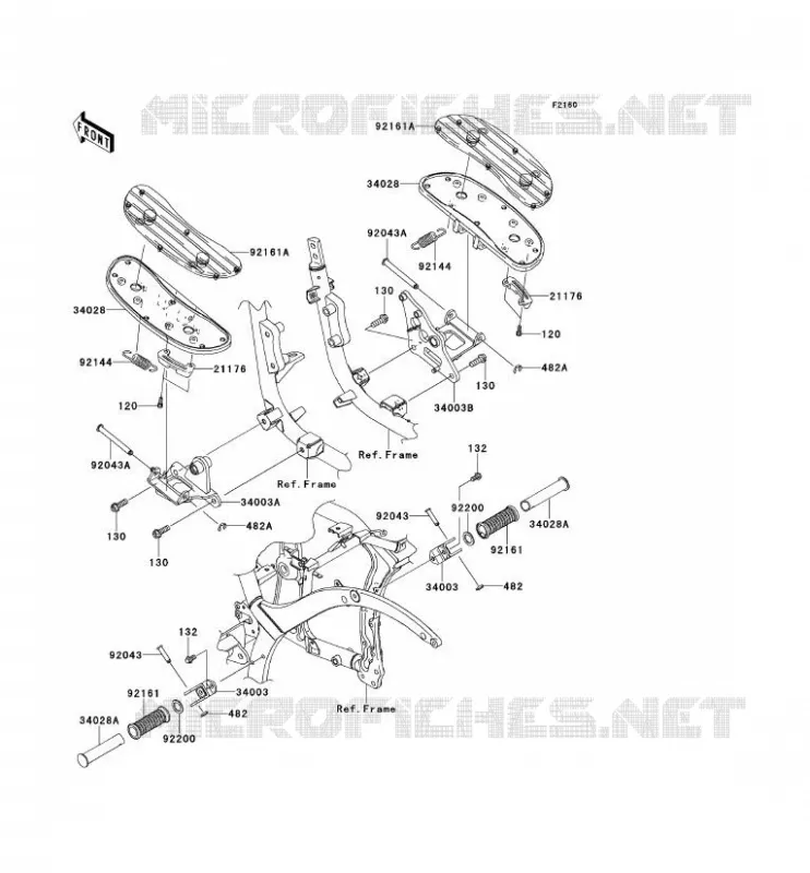 REPOSE PIED Kawasaki MOTOS 900 2014 VN900 CLASSIC  VN900BEF