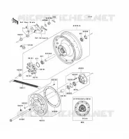 ROUE ARRI&Egrave;RE/CHAINE pour Kawasaki VN900 CUSTOM 2011