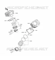 CYLINDRE/PISTON pour Kawasaki VN900 CUSTOM 2012