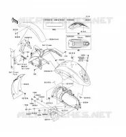 GARDE BOUE pour Kawasaki VN900 CUSTOM 2012