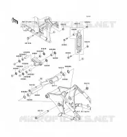 SUSPENSION/AMORTISSEUR pour Kawasaki VN900 CUSTOM 2012