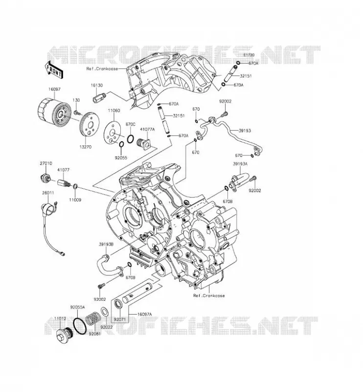 FILTRE &Agrave; HUILE Kawasaki MOTOS 900 2013 VULCAN 900 CUSTOM  VN900CDFA