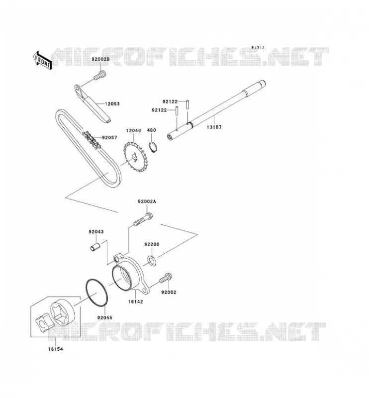 POMPE A HUILE Kawasaki MOTOS 900 2008 VN900 CLASSIC LT  VN900D8F