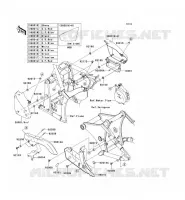 CACHE LAT&Eacute;RAL/GARDE CHAINE pour Kawasaki VN900 CLASSIC LT 2008