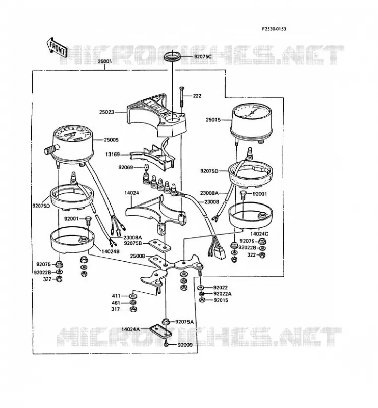 COMPTEURS Kawasaki MOTOS 305 1988 CSR  Z305-A3