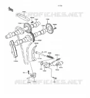 ARBRE A CAME/TENDEUR pour Kawasaki GT550 1991
