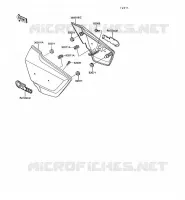 CACHE LAT&Eacute;RAL pour Kawasaki GT550 1993