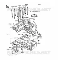 CARTER MOTEUR(S) pour Kawasaki GT550 1993