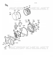 COUVERCLES MOTEUR pour Kawasaki GT550 1993
