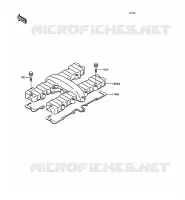COUVRE CULASSE pour Kawasaki GT550 1993