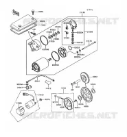 D&Eacute;MARREUR pour Kawasaki GT550 1993