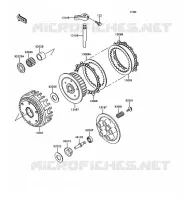 EMBRAYAGE pour Kawasaki GT550 1993