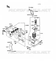 FILTRE A AIR pour Kawasaki GT550 1993