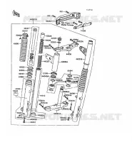 FOURCHE pour Kawasaki GT550 1993