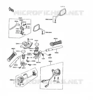 GUIDON pour Kawasaki GT550 1993
