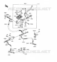 MAITRE CYLINDRE AV pour Kawasaki GT550 1993