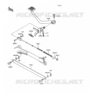 PEDALE DE FREIN pour Kawasaki GT550 1993