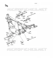PIECE DE CADRE (COUVERTURE) pour Kawasaki GT550 1993