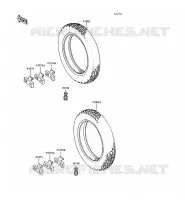 PNEUS pour Kawasaki GT550 1993