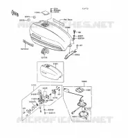 RESERVOIR CARBURANT pour Kawasaki GT550 1993