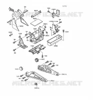 SUPPORT BATTERIE pour Kawasaki GT550 1993