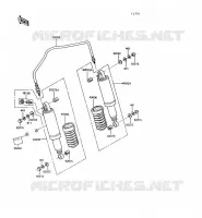 SUSPENSION/AMORTISSEUR pour Kawasaki GT550 1993