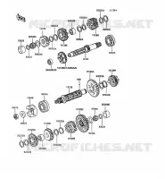 TRANSMISSION pour Kawasaki GT550 1993