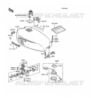 RESERVOIR CARBURANT pour Kawasaki GT750 1994