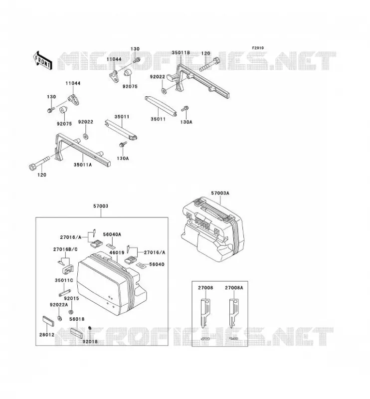 ACCESSOIRE Kawasaki MOTOS 1000 1995 1000GTR  ZG1000-A10