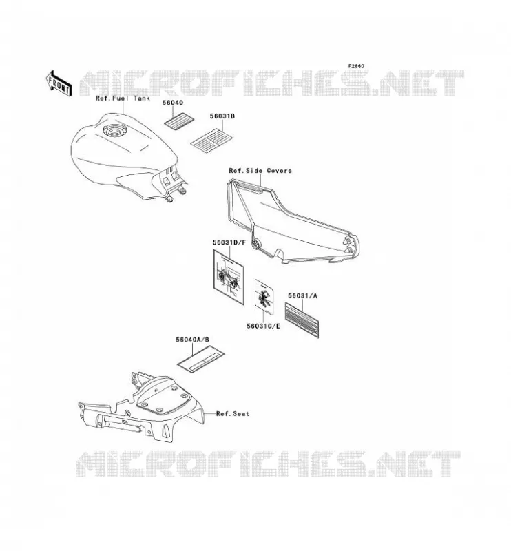 LABEL Kawasaki MOTOS 1000 1996 1000GTR  ZG1000-A11