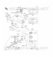RESERVOIR CARBURANT pour Kawasaki 1000GTR 1998