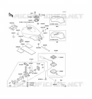 RESERVOIR CARBURANT pour Kawasaki 1000GTR 1999
