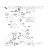 RESERVOIR CARBURANT pour Kawasaki 1000GTR 1999