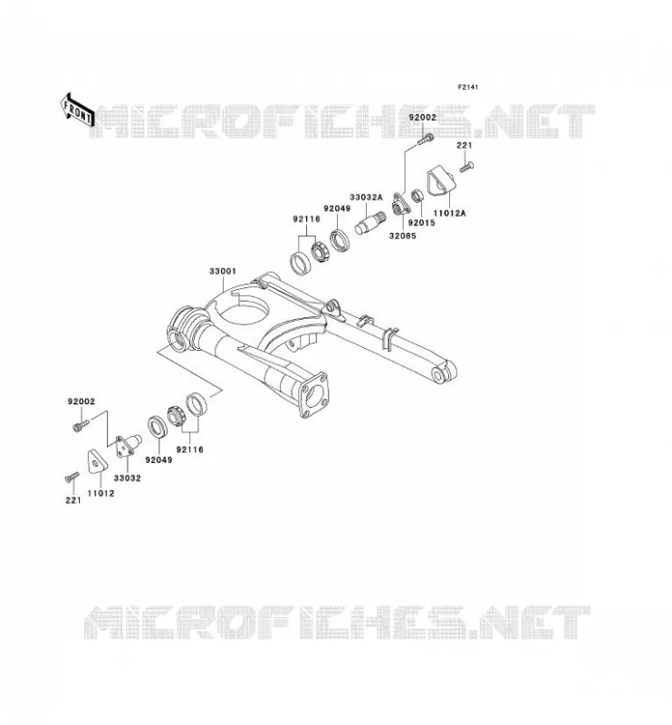BRAS OSCILLANT Kawasaki MOTOS 1000 2000 1000GTR  ZG1000-A15