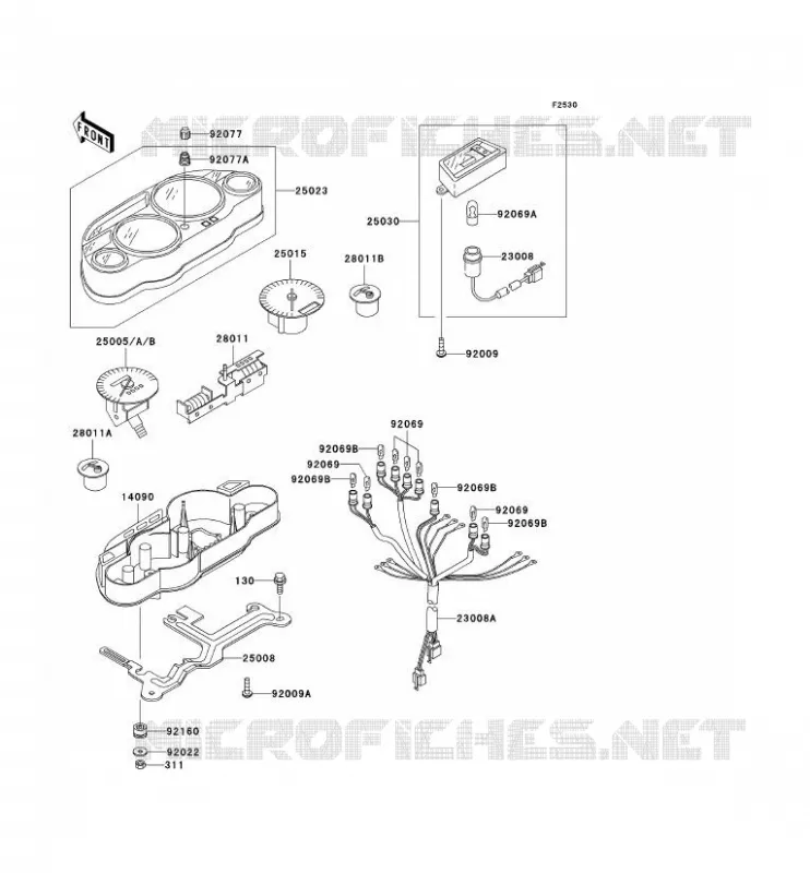 COMPTEURS Kawasaki MOTOS 1000 2000 1000GTR  ZG1000-A15