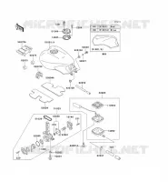 RESERVOIR CARBURANT pour Kawasaki 1000GTR 2000