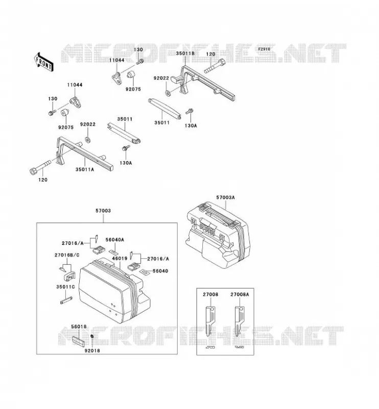 ACCESSOIRE Kawasaki MOTOS 1000 2003 1000GTR  ZG1000-A18