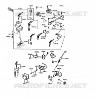 CONTACTEUR SERRURE/R&Eacute;FLECTEUR pour Kawasaki 1000GTR 1994