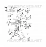 ACCESSOIRE SUPPORT COFFRE pour Kawasaki VOYAGER XII 1996