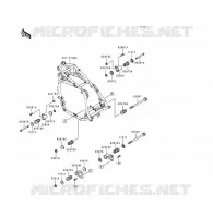 PIECE DE CADRE (COUVERTURE) pour Kawasaki VOYAGER XII 1996
