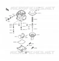 PI&Egrave;CES DE CARBURATEUR pour Kawasaki VOYAGER XII 1996
