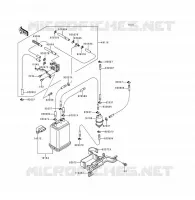 SYSTEME D'EVAPORATION CARBURANT pour Kawasaki VOYAGER XII 1996