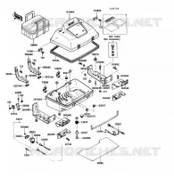 ACCESSOIRE COFFRE pour Kawasaki VOYAGER XII 1989